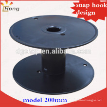 plastic spool for wire shipping snap hook design